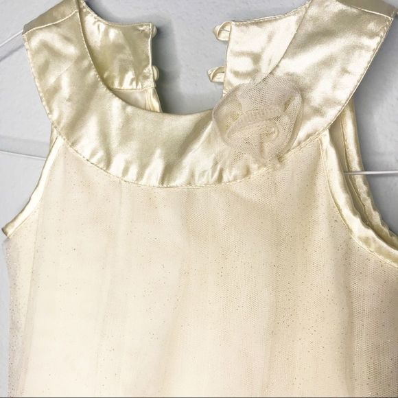 Girls healthtex gold ruffle dress 4T - Picture 2 of 5
